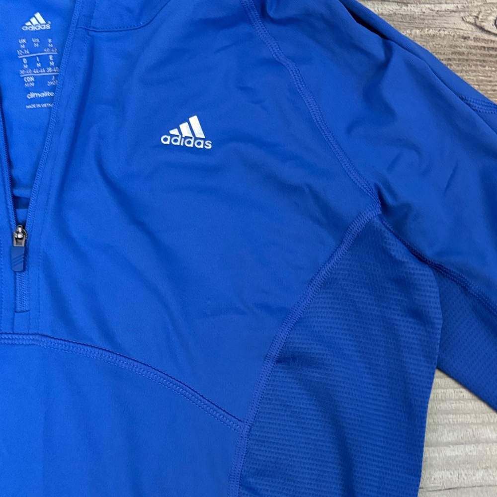 Adidas Royal Blue Half-Zip Pullover - Picture 3 of 4